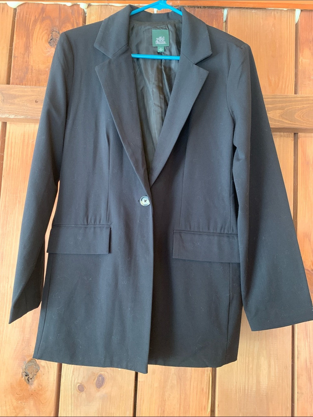wild fable Black Single-Button Women's Blazer
